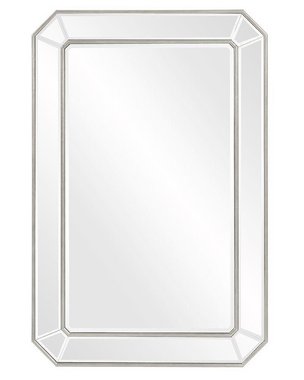 Настенное зеркало Леннокс в раме серого цвета