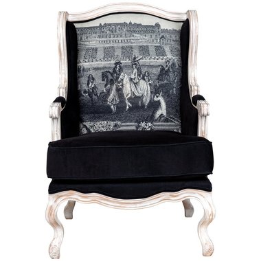 Кресло Сен-Жермен с корпусом из натурального бука
