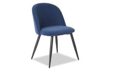 Обеденный стул Angela темно-синего цвета
