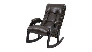 Кресло-качалка Сара темно-коричневого цвета