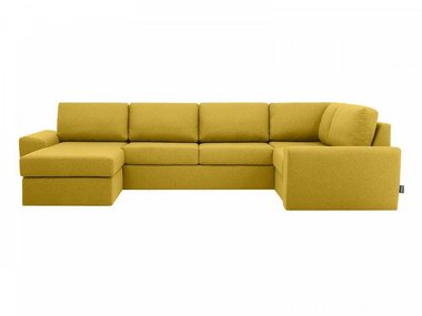 Угловой диван-кровать Petergof желтого цвета