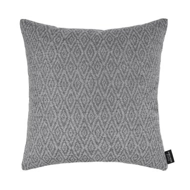 Декоративная подушка Zoom rhombus grey серого цвета