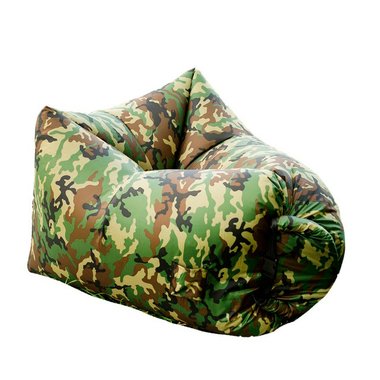 Надувное кресло Air Puf Камуфляж зеленого цвета 