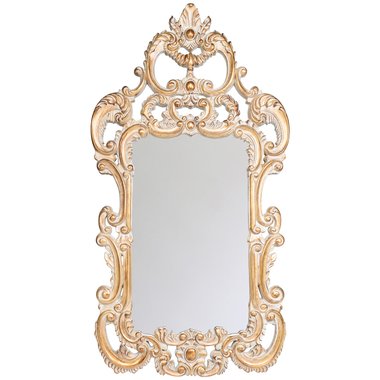 Настенное зеркало Монпелье с золотой патиной