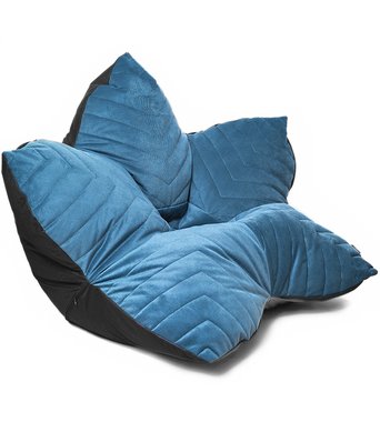 Кресло мешок Релакс Maserrati 17 L сине-черного цвета 