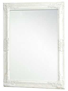 Настенное зеркало Antique в раме белого цвета  