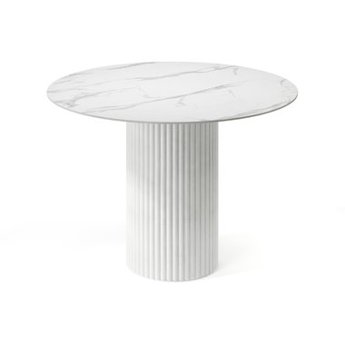 Обеденный стол Фелис со столешницей цвета белый мрамор