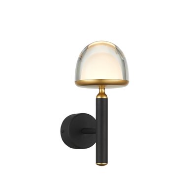 Настенный светильник светодиодный Vigy с плафоном из прозрачного стекла