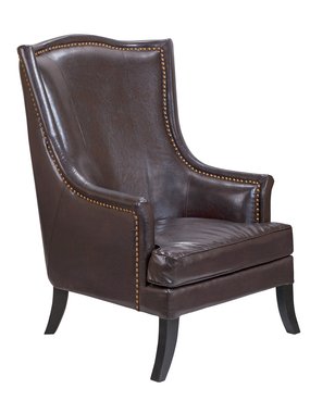 Дизайнерское кресло Chester brown коричневого цвета