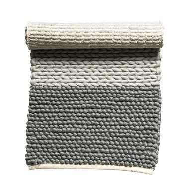   Ковер Rope Grey серого цвета 120х60 см