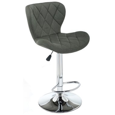 Барный стул Porch dark grey fabric с обивкой темно-серого цвета