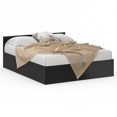 Кровать Стандарт 160х200 черно-коричневого цвета