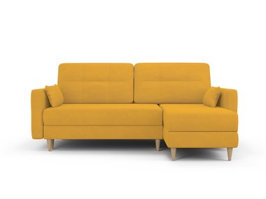 Угловой диван-кровать Берни желтого цвета