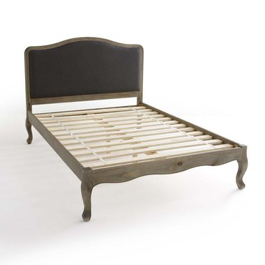 Кровать с основанием Janel 140х190 серого цвета