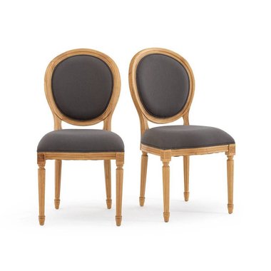 Комплект из двух стульев Nottingham серого цвета