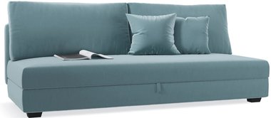 Прямой диван-кровать Forest голубого цвета