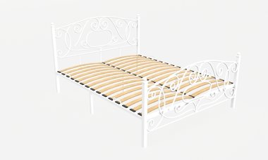 Кровать Виктория 160х200 белого цвета