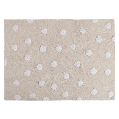Ковер Polka dots 120х160 бело-бежевого цвета 