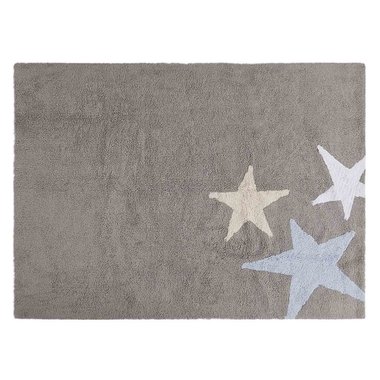 Ковер Three Stars 120х160 серого цвета