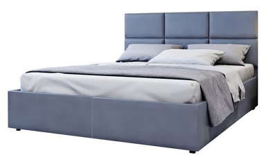 Кровать с подъемным механизмом Zibal 160х200 синего цвета