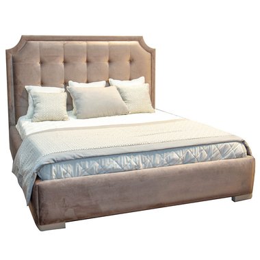 Кровать с решеткой Selection 180х200 бежевого цвета