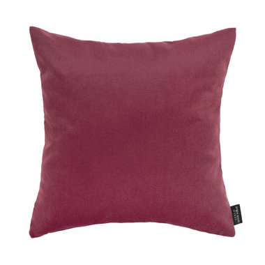 Декоративная подушка Shaggy 45х45 бордового цвета