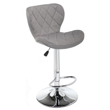 Барный стул Porch grey fabric с обивкой серого цвета