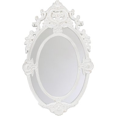 Настенное зеркало Валенсия белого цвета