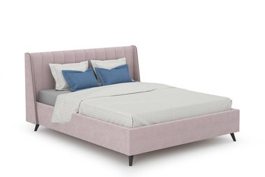 Кровать  Мелисса 160х200  без подъемного механизма светло-розового цвета