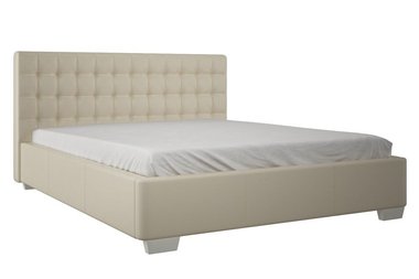 Кровать мягкая Адажио 160х200 бежевого цвета