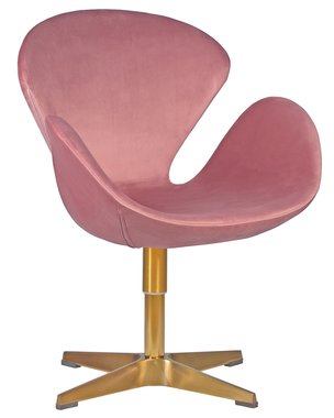 Кресло дизайнерское Lilu розового цвета