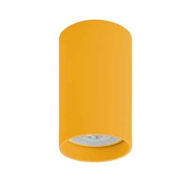 Точечный накладной светильник желтого цвета