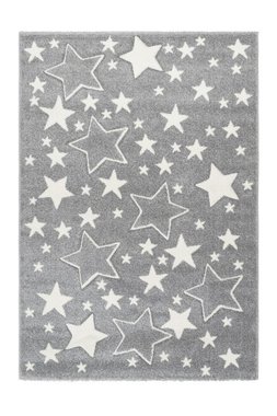 Детский ковер Amigo Stars Silver серого цвета 80х150