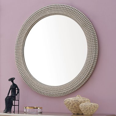 Зеркало Rimini в серебристом декоре
