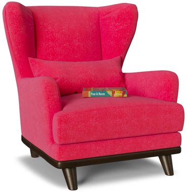 Кресло Роберт дизайн 8 красного цвета