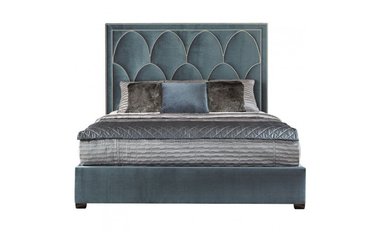 Кровать Petals Queen синего цвета 160х200