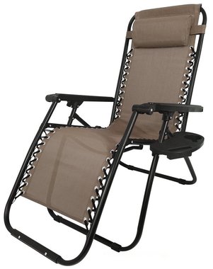 Кресло-шезлонг Фиеста коричневого цвета