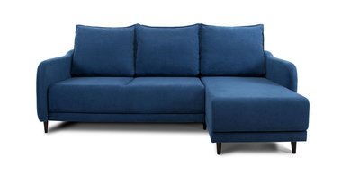 Угловой диван-кровать Бьёрг синего цвета
