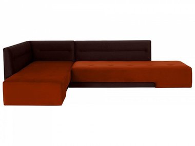 Угловой диван-кровать London коричневого цвета 