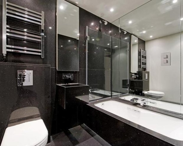Фотография: Ванная в стиле Хай-тек, Интерьер комнат – фото на INMYROOM