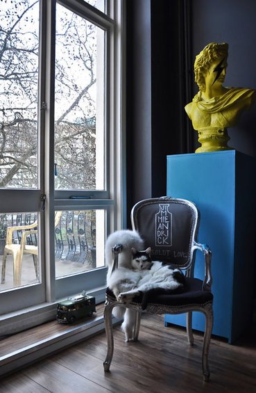 Фотография: Декор в стиле Эклектика, Квартира, Цвет в интерьере, Дома и квартиры, IKEA, Лондон, Черный, Поп-арт – фото на INMYROOM