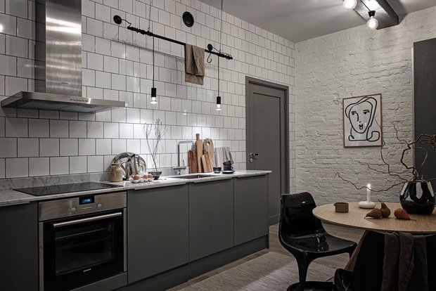 Фотография: Кухня и столовая в стиле Скандинавский, Лофт, Декор интерьера, Квартира, 2 комнаты, 40-60 метров – фото на INMYROOM