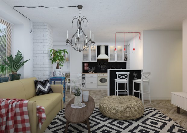 Фотография: Гостиная в стиле Скандинавский, Квартира, Дома и квартиры, IKEA – фото на INMYROOM
