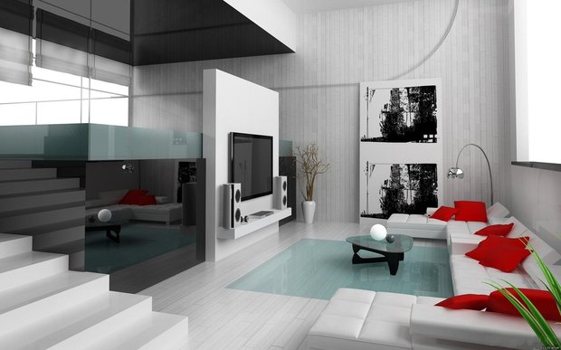 Фотография: Гостиная в стиле Современный, Дизайн интерьера, Цвет в интерьере – фото на INMYROOM
