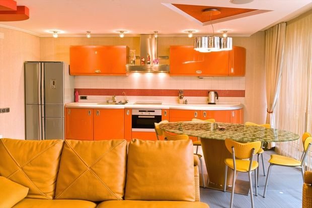 Фотография: Планировки в стиле , Кухня и столовая, Декор интерьера, Квартира, Дом, Декор, Оранжевый – фото на INMYROOM