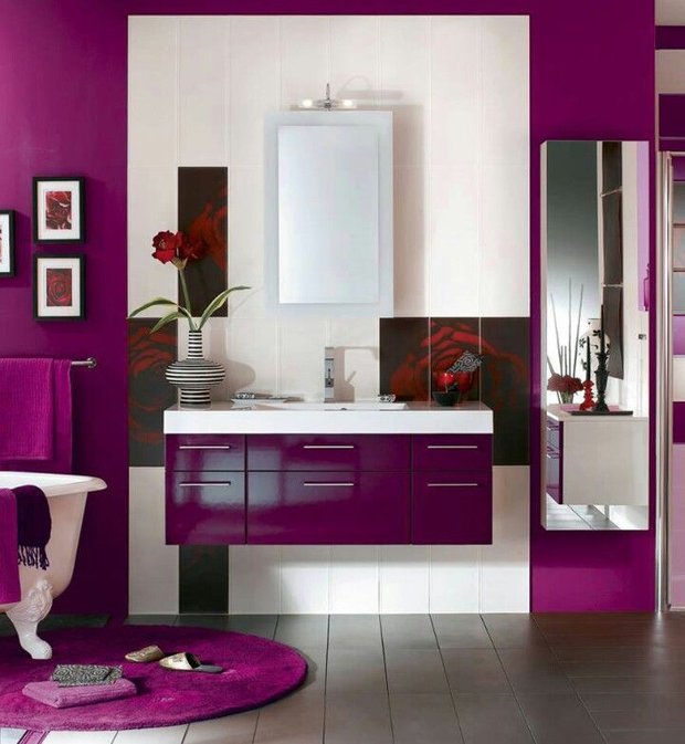 Фотография: Ванная в стиле Современный, Декор интерьера, Дизайн интерьера, Цвет в интерьере – фото на INMYROOM