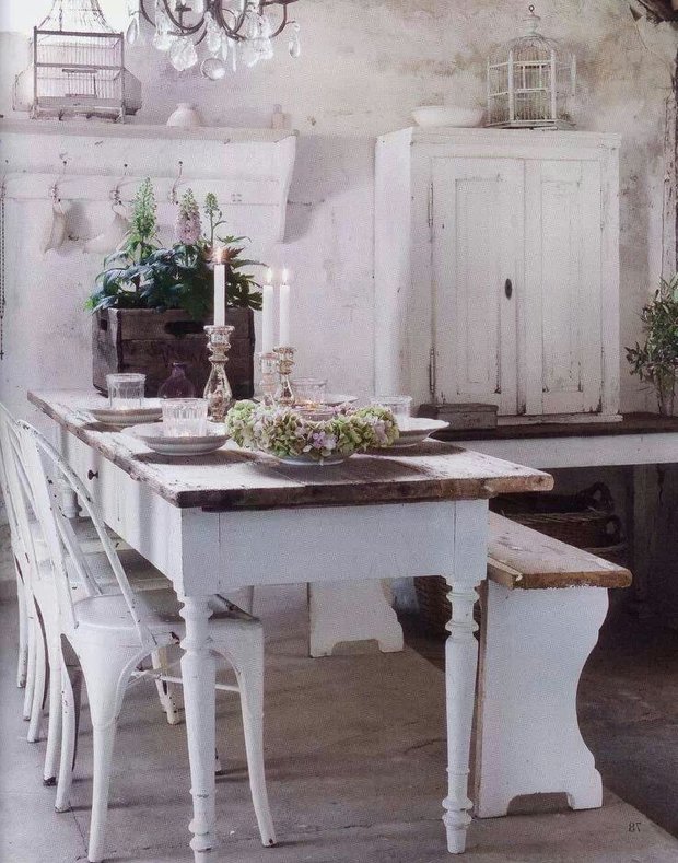 Фотография: Кухня и столовая в стиле Прованс и Кантри, Интерьер комнат, Шебби-шик – фото на INMYROOM