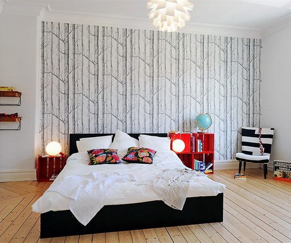 Фотография: Спальня в стиле Современный, Восточный, Скандинавский, Квартира, Швеция, Дизайн интерьера – фото на INMYROOM