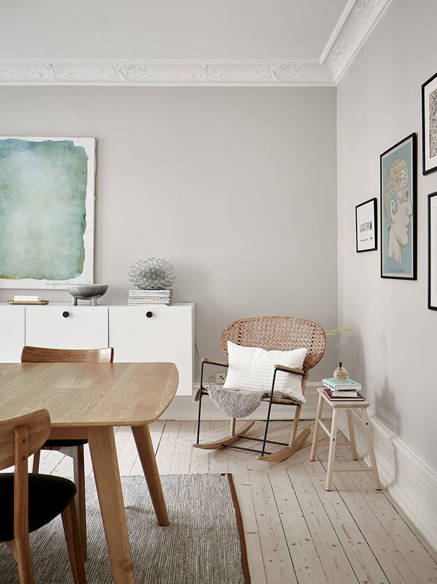 Фотография: Кухня и столовая в стиле Скандинавский, Декор интерьера, Квартира, Швеция, Гетеборг, 2 комнаты – фото на INMYROOM