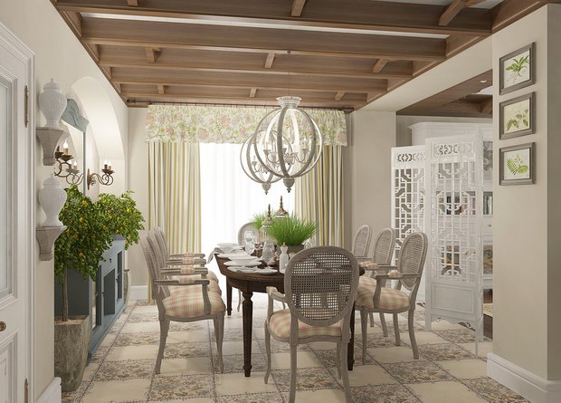 Фотография: Кухня и столовая в стиле Прованс и Кантри, Марокко + Прованс, интерьерный стиль прованс, прованс в интерьере – фото на INMYROOM